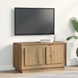 vidaXL Dulap TV, stejar artizanal, 80x35x45 cm, lemn prelucrat