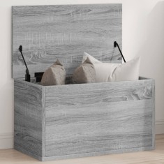 vidaXL Cutie de depozitare, gri sonoma, 60x35x35 cm, lemn prelucrat 840679