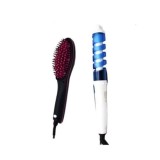 Set ondulator si perie electrica FOXMAG24, pentru bucle si indreptat parul, 2 piese