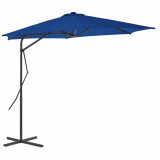 Umbrela de exterior cu stalp din otel, albastru, 300 x 230 cm GartenMobel Dekor, vidaXL