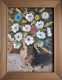 Cumpara ieftin Marotta-Vas cu flori, pictură &icirc;n ulei, Realism