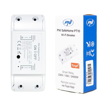 Aproape nou: Releu inteligent PNI SafeHome PT10 WiFi, ON / OFF iesire 230V 10A, com foto