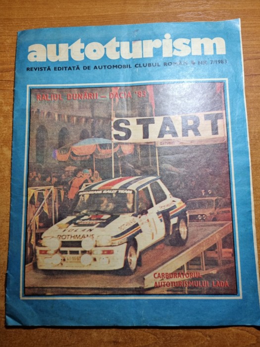 autoturism iulie 1983-raliul dunarii - dacia ,autoturismul lada