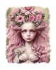 Sticker decorativ, Printesa, Roz, 70 cm, 6813ST, Oem