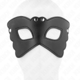 Kink Masked Allure-Masca din Imitație Piele &icirc;n Formă de Fluture