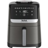 Friteuza cu aer cald Tefal Easy Fry Silence EY551HE0, 1670 W, 5l, 10 programe presetate, Ecran LCD, Termostat reglabil, Gri