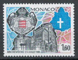 Monaco 1982 Mi 1535 MNH - Elevarea Monaco la Arhiepiscopie