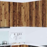 vidaXL Dulap suspendat cu raft Riga Lemn vechi și Alb 57 x 57 x 100 cm 884376