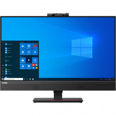 Monitor LED Lenovo ThinkVision T27hv-20 27 inch 4 ms Negru Webcam USB-C 60 Hz