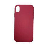 Husa silicon soft-touch compatibila cu Apple IPhone Xs Max, Mov visiniu, ALC MOBILE