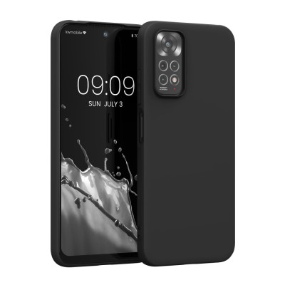 Husa Kwmobile pentru Xiaomi Redmi Note 11/Redmi Note 11s, Silicon, Negru, 57368.47 foto