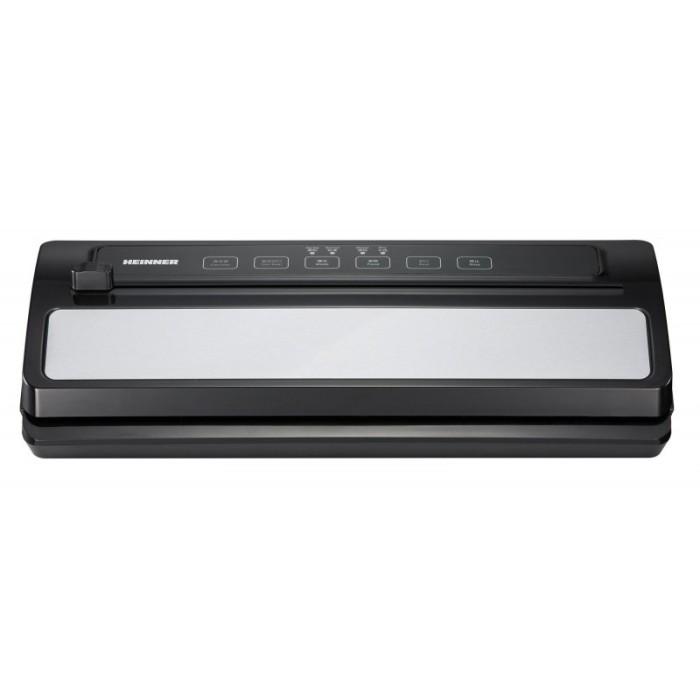 Aparat de vidat Heinner, 110 W, rola pungi inclusa, vidare si sigilare uscata si umeda, Silver