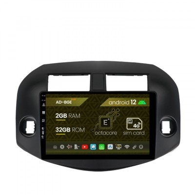 Navigatie Toyota RAV4 (2005-2013), Android 12, E-Octacore 2GB RAM + 32GB ROM, 10.1 Inch - AD-BGE10002+AD-BGRKIT069B foto