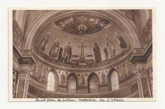 FV5-Carte Postala- ITALIA - Musaico del SS.mo Salvatore nell&#039;abside, necirculata