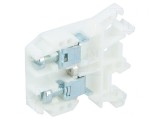 Conector de &Icirc;mbinare Șine 0,5-10mm&sup2; 2 Borne Alb 8mm