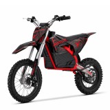 Cumpara ieftin Motocicleta electrica E-Dirtbike Serval VX 2000W 14 12 60V 20Ah Litiu ION, culoare rosie