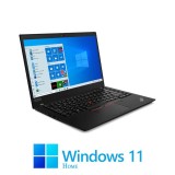 Laptop Lenovo T490, Quad Core i5-8265U, 16GB DDR4, SSD, 14 inci FHD, Win 11 Home