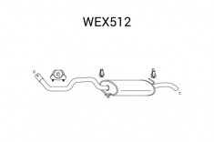 Toba esapament finala SEAT CORDOBA Vario (6K5) (1999 - 2002) QWP WEX512 foto