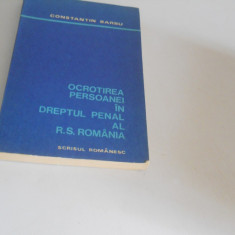 CONSTANTIN BARBU -OCROTIREA PERSOANEI IN DREPTUL PENAL AL ROMANIEI