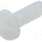 Surub UNC 6-32, poliamida, lungime 9.53mm, cap rotund, pas filet {{Pas filet}}, KEYSTONE - 9335