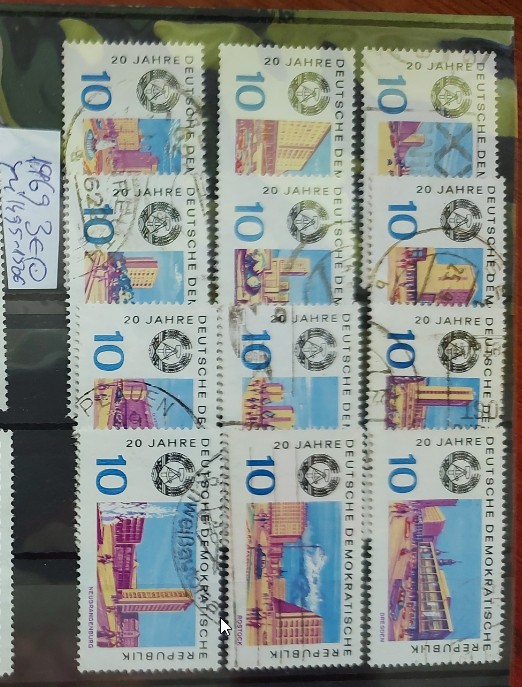 TS21 - Timbre serie DDR - 1969 Mi1495-1506