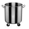 Cos gunoi inox 50L cu roti, pubela detasabila, 40cm, ideal Horeca