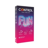 Prezervative CONTROL FEEL FUN MIX (Touch &amp; Feel, Finissimo and XtraLube), 1 cutie x 6 buc
