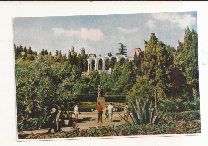 FA68-Carte Postala-UCRAINA- Yalta, Gagarin Park, necirculata 1963