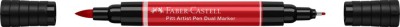 PITT ARTIST PEN DUAL MARKER ROSU INTENS 219 FABER-CASTELL foto