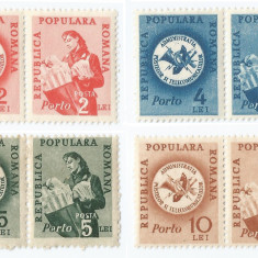 Romania, LP IV.22/1947, Porto duble - Postas, fara filigran, MNH