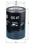 Filtru ulei MAHLE OC 47 OF