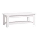 Masuta cafea Jersey, dreptunghiulara, alb + folie mata alba, 124 x 60 x 45 cm, 1C