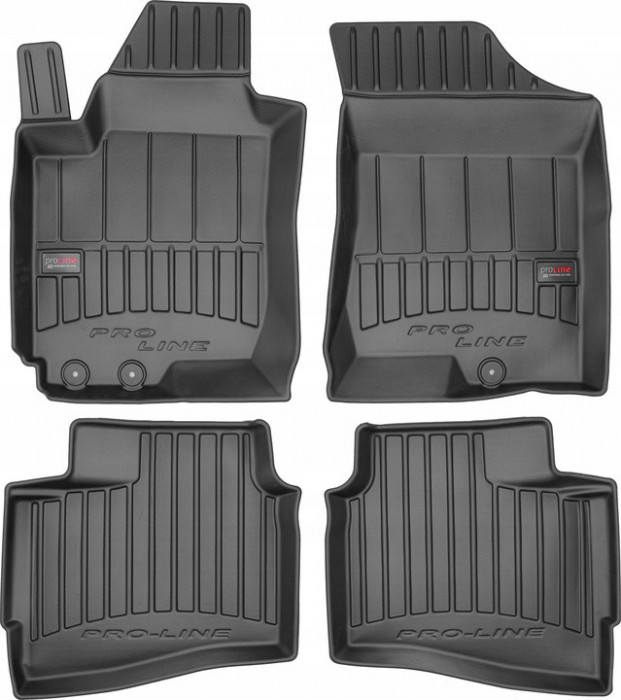 Set Covorase Auto Cauciuc Negro Hyundai i30 1 2007-2011 Combi Pro Line Tip Tavita 3D 3D409453