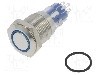 Intrerupator anti-vandalism, ON-(ON), &Oslash;16.2mm, BULGIN, MP0045/1E2BL220S