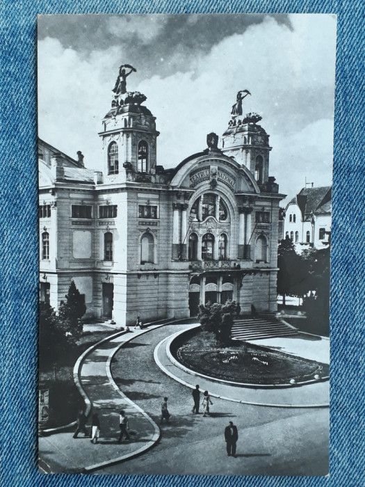 672 - Cluj-Napoca, Teatrul National / Carte postala RPR circulata