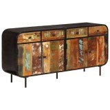 vidaXL Servantă, 140x35x70 cm, lemn masiv reciclat și metal