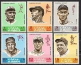 Ajman 1969 - Jucători de baseball, sport, serie neuzata