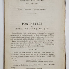 COLUMNA LUI TRAIAN , REVISTA MENSUALA PENTRU ISTORIA , LINGUISTICA SI PSICOLOGIA POPORANA , SUB DIRECTIUNEA D - LUI B.P. HASDEU , SEPTEMBRE , 1877