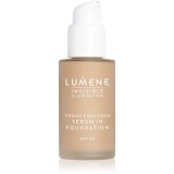 Lumene Invisible Illumination Vegan Collagen Serum in Foundation make-up cu textura usoara cu efect de nutritiv SPF 30 4 30 ml