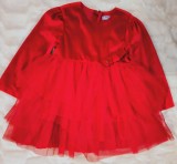 Rochiță Mayoral Festivă Nouă Etichetă &ndash; Roșu Regal fata 36 luni 3 ani 98 cm