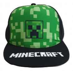 Sapca Minecraft Creeper LOGO , Ajustabila , ORIGINAL, Mojang, 8 ani + foto