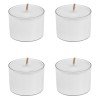 Lum&acirc;nări Pastilă, Model Ocean, Set 4 Bucăți, Culoare Alb, Timp Ardere 6 Ore, Oem
