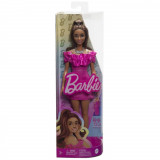 Cumpara ieftin Papusa Barbie Fashionista Satena Cu Rochie Roz, Mattel