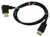 Cablu DisplayPort Goobay 90&deg; st&acirc;nga/dreapta, mufă DisplayPort unghiată