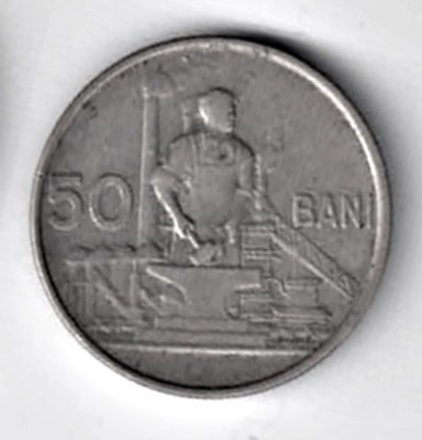 ROMANIA 50 BANI 1955 STARE EXCELENTA foto