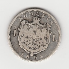 * Moneda 1 leu 1894 foto