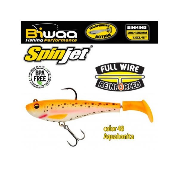 Swimbait Biwaa Spinjet 13cm, 30g, culoare 48 Aquabonita