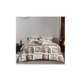 Cumpara ieftin Lenjerie de Pat Bumbac Finet, 6 Piese, Pat Dublu - Gr-364