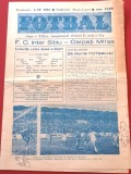 Program meci fotbal FC INTER SIBIU - CARPATI MIRSA (05.04.1987)