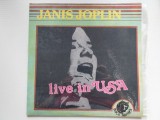 Janis Joplin - Live In USA disc vinil Electrecord / disc document licenta Black Panter 1991, rock, stare EX/NM
